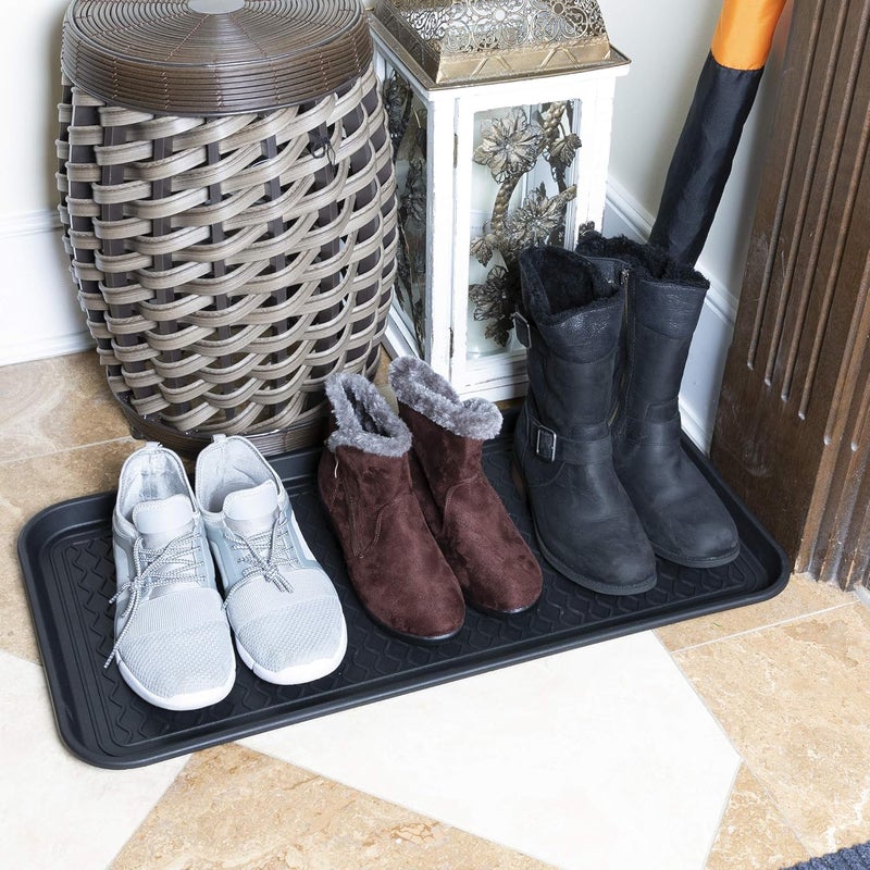 Ottomanson Multipurpose All Season Boot Tray Mat, Reusable Pee Pad For Dogs, 15" x 30" - Image 1
